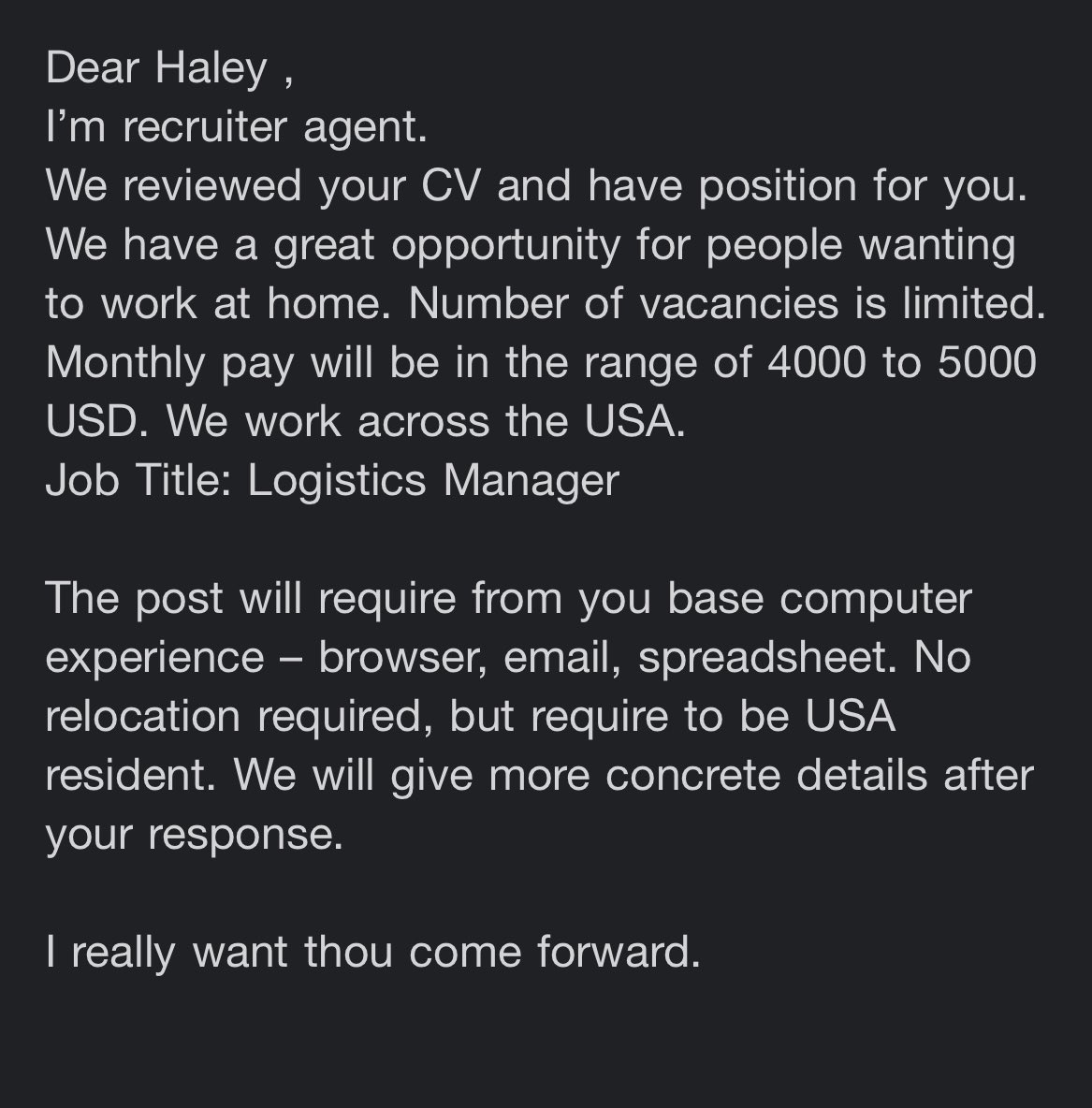 hdizz23's tweet photo. “I really want thou come forward” seems legitimate 😂 https://t.co/t6OI3706Lt