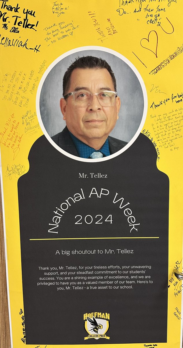 I simply am blessed to work with the best assistant principals! Thank you @CNobleTaylor , @matt_strommer , and Mr. Gabriel Tellez for your hard work and heart work for @HoffmanMS_AISD ! #AssistantPrincipalsWeek24 @AldineISD @DrCrystalWatson