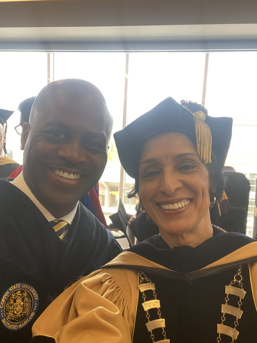 Congrats from @BowieState to @TowsonUPrez and the @TowsonU campus community on the Inauguration of Mark Ginsberg as 15th president of TU! It was a joy to celebrate the occasion with colleagues including presidents Bruce Jarrell, @CoppinPresident @President_Pines and Kurt Schmoke