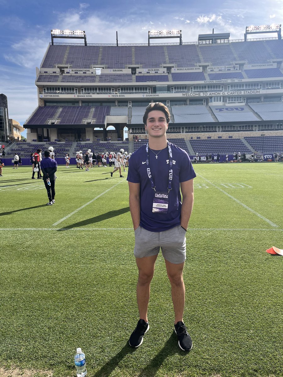 AndersonJones88's tweet image. Had a great time at the TCU facilities! Thank you Coach Jordan for the invite!!! @TCUFootball @coachgregdial @hcstangs_FB @hc_portal