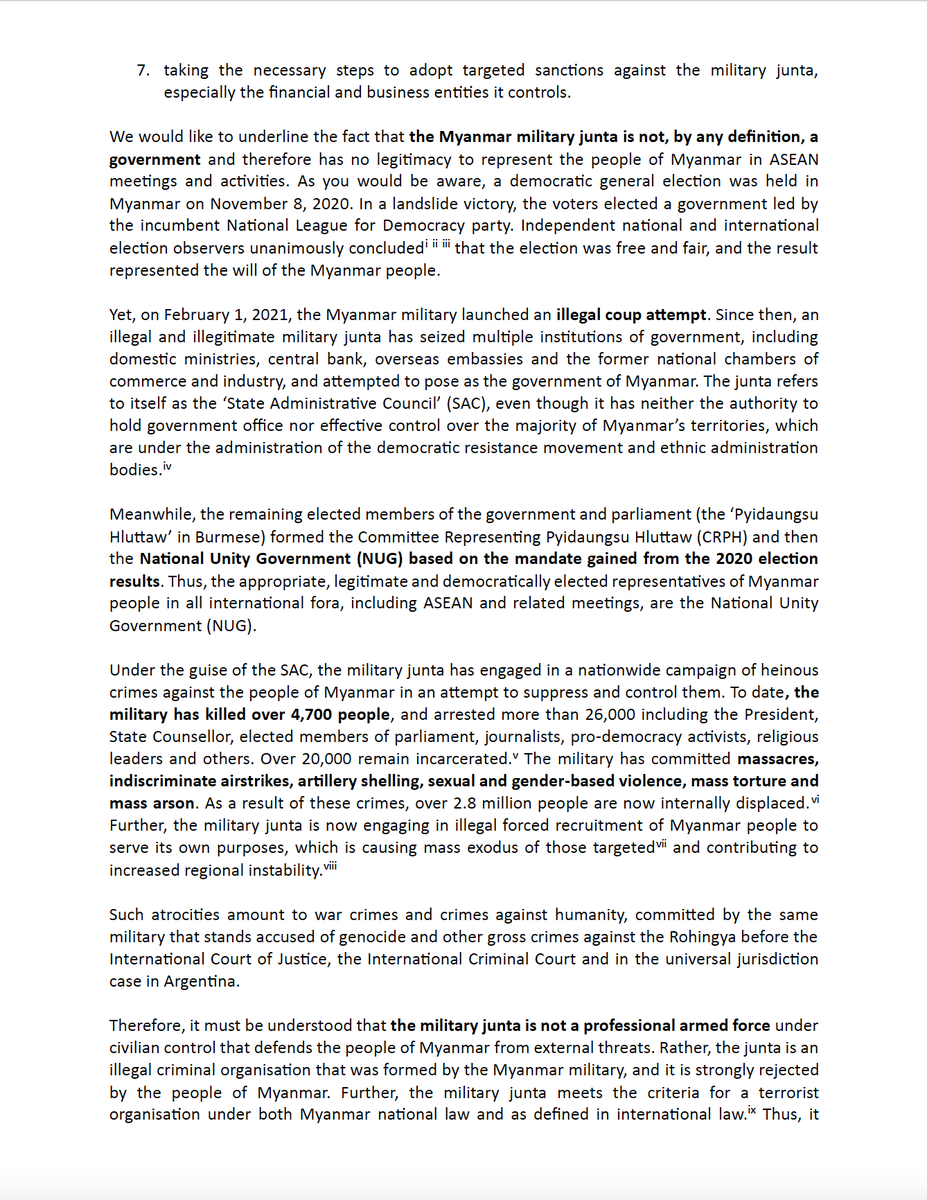 DemocracyMM's tweet photo. 📢 Today 438 #Myanmar civil society organisations sent this letter to New Zealand government ministers for foreign affairs and defence, calling for the ❌unelected, illegitimate and extremely violent Myanmar military junta to be banned from meetings led by New Zealand ❌ 🧵 1/3 https://t.co/6MegWLxbJH