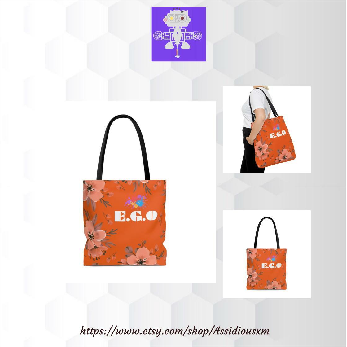 E.G.O Tote-customtotebag,braidsmaidtotebag,travelbag,weekenderbag,shoulderbag,personalizedtote,custombeachbag,weddingwelcometotebag,gifttote #AffordableFashion #CoolFloral 
Buy here etsy.com/listing/148642…