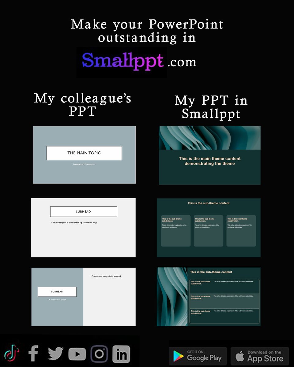 Realizing you've got something better like smallppt.com #fridaynight #AITools #powerpointpresentation #designs #templates