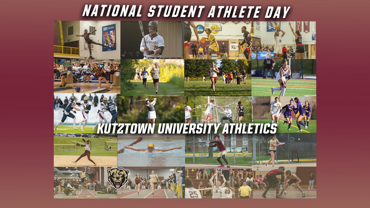 KUGoldenBears's tweet photo. Happy National Student-Athlete Day! Today, we celebrate all of our student-athletes for their hard work and dedication both athletically and academically. #KUProud https://t.co/yUb68qvDTY