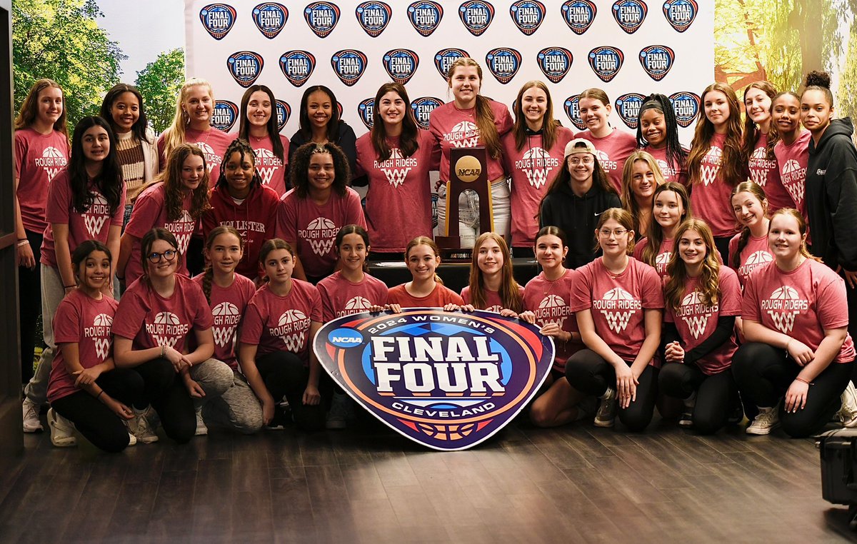 Lady Riders getting a chance to DREAM BIG holding the big trophy!