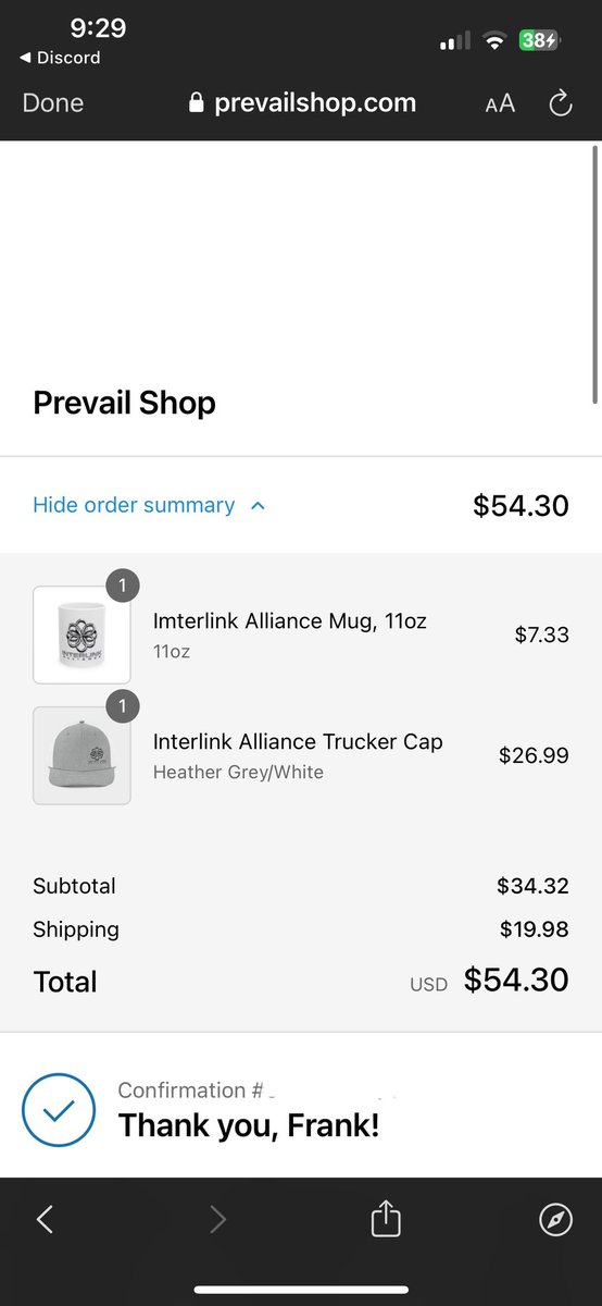 BOOM!!!!! Get your <a href="/InterLinkAll/">InterLink</a> merch now! Just got mine thanks to @PrevailToken please go check them out and go check out the merch store prevailshop.com/collections/in…