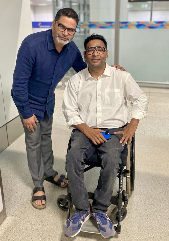 Great chat with @PrashantKishor about the importance of increasing participation of disabled people in politics.#LokSabhaElection2024 #DisabledPeopleInPolitics #DisabilityTwitter #EveryoneCounts @ncpedp_india