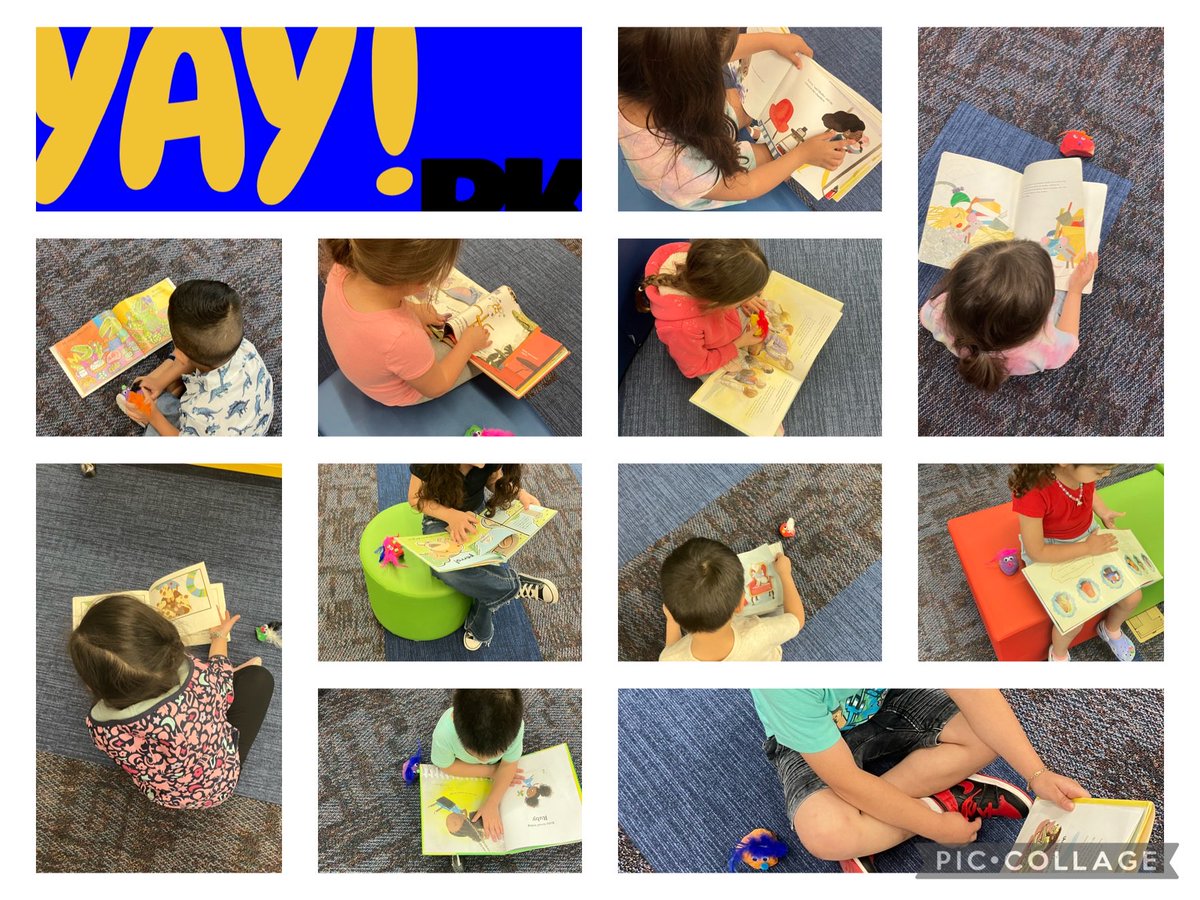 ⁦@NISDGlenoaks⁩ PK students got some time reading to their pet rocks today 🤗📚💙 ⁦@golibrary103⁩ ⁦@NISDLib⁩ ⁦@NISD⁩