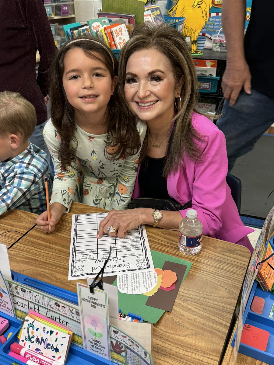 Grandparents Day. Johanna and Harper.
