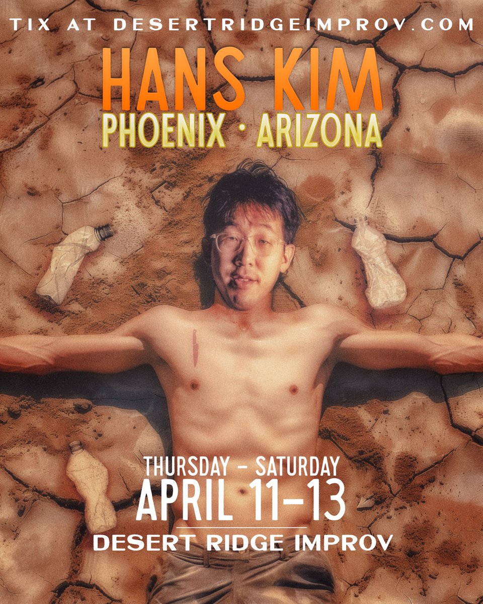 Phoenix! Free cup of water with purchase of ticket and two drinks! Come out to the new @desertridgeimprov and let’s party! Tickets here: linker.ee/djhanskim! Thanks to @themcvader for the poster!