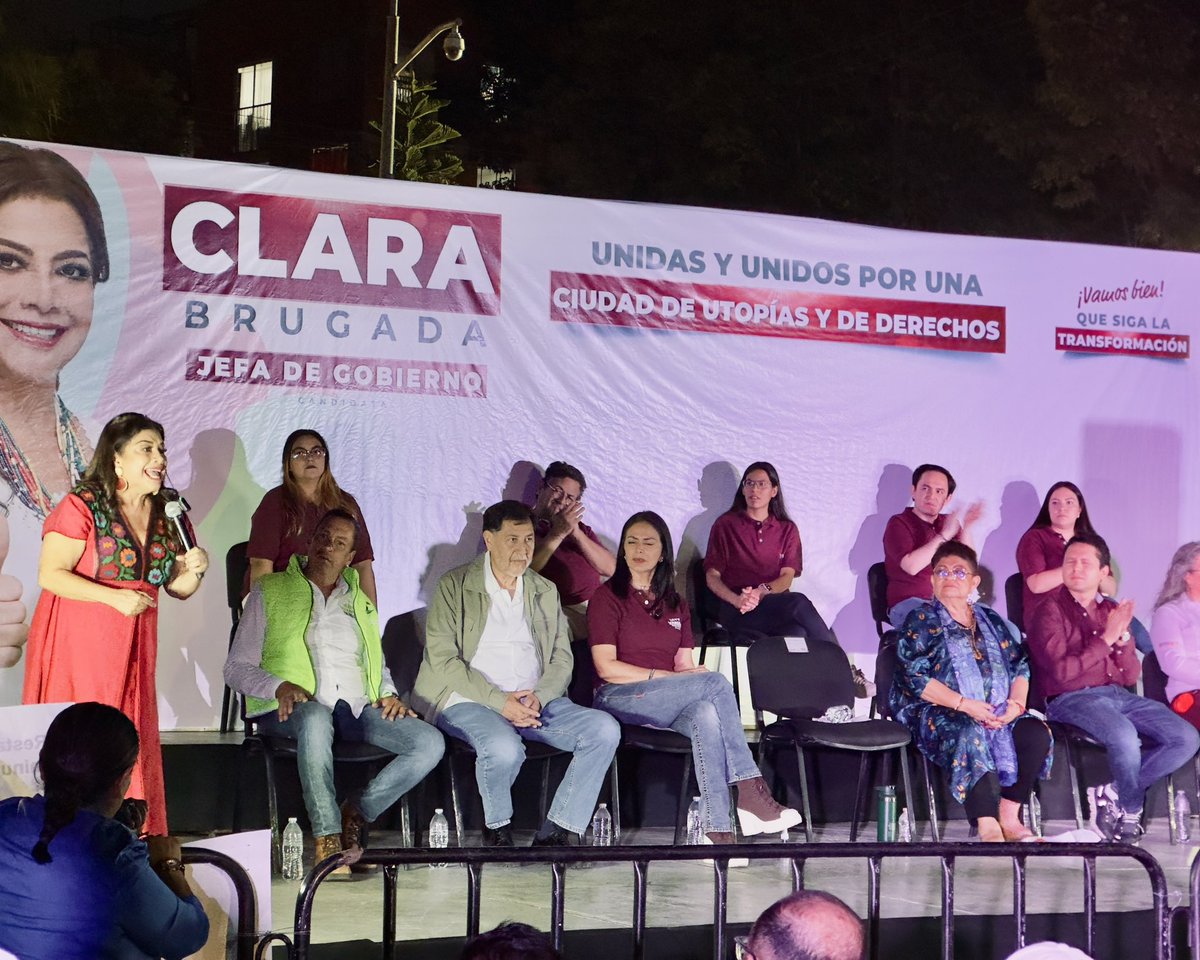 Bienvenida a la #BenitoJuárez querida @ClaraBrugadaM,  aquí estamos tus candidatos y tu gente

#CiudadDeUtopías #CiudaddeDerechos 

@Pablo_Hdez @LetyVarela @ErnestinaGodoy_ @fernandeznorona