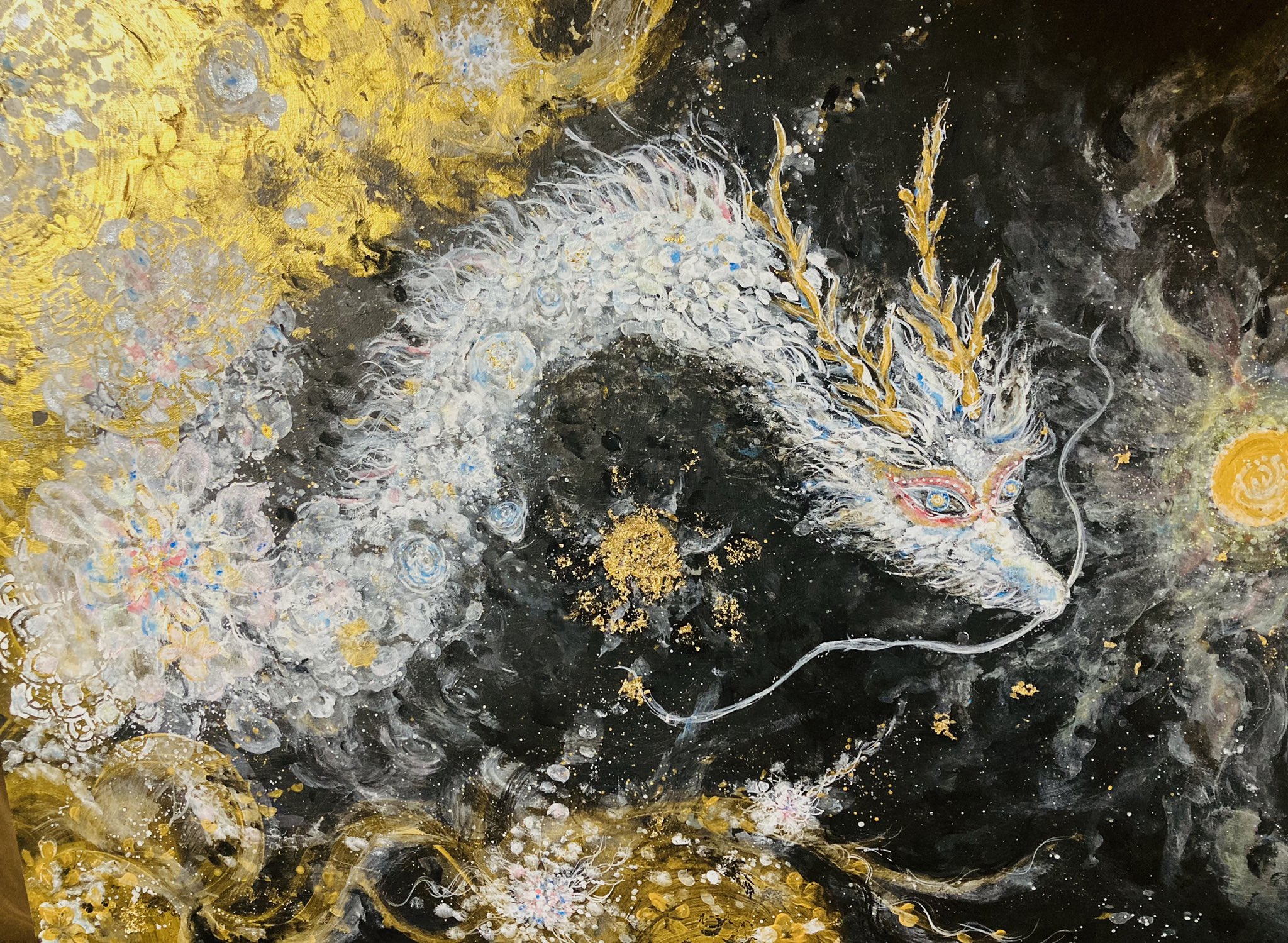 開運絵画 運気上昇 ヒーリングアート エネルギーアート 白龍