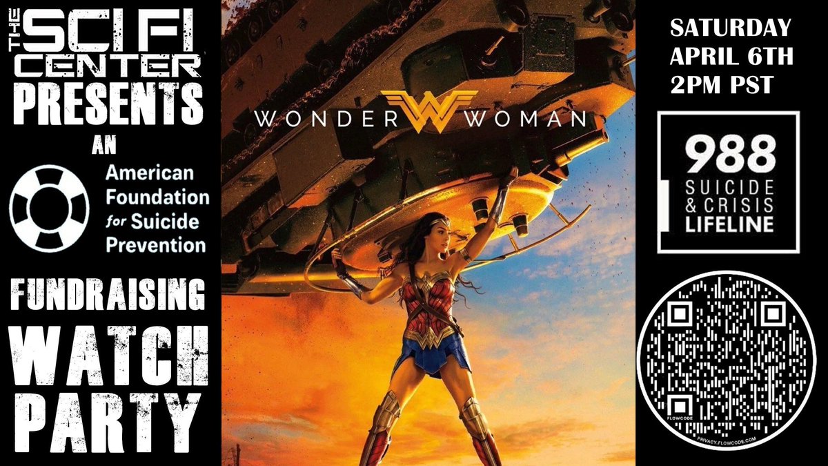 If you can make the party , you can still donate via this link

tiltify.com/@the-sci-fi-ce…

#wonderwoman #galgadot #ZackSnyder #rebelmoon #scargiver #dccomics #thescificenter #batman #Superman #afsp #afspnevada