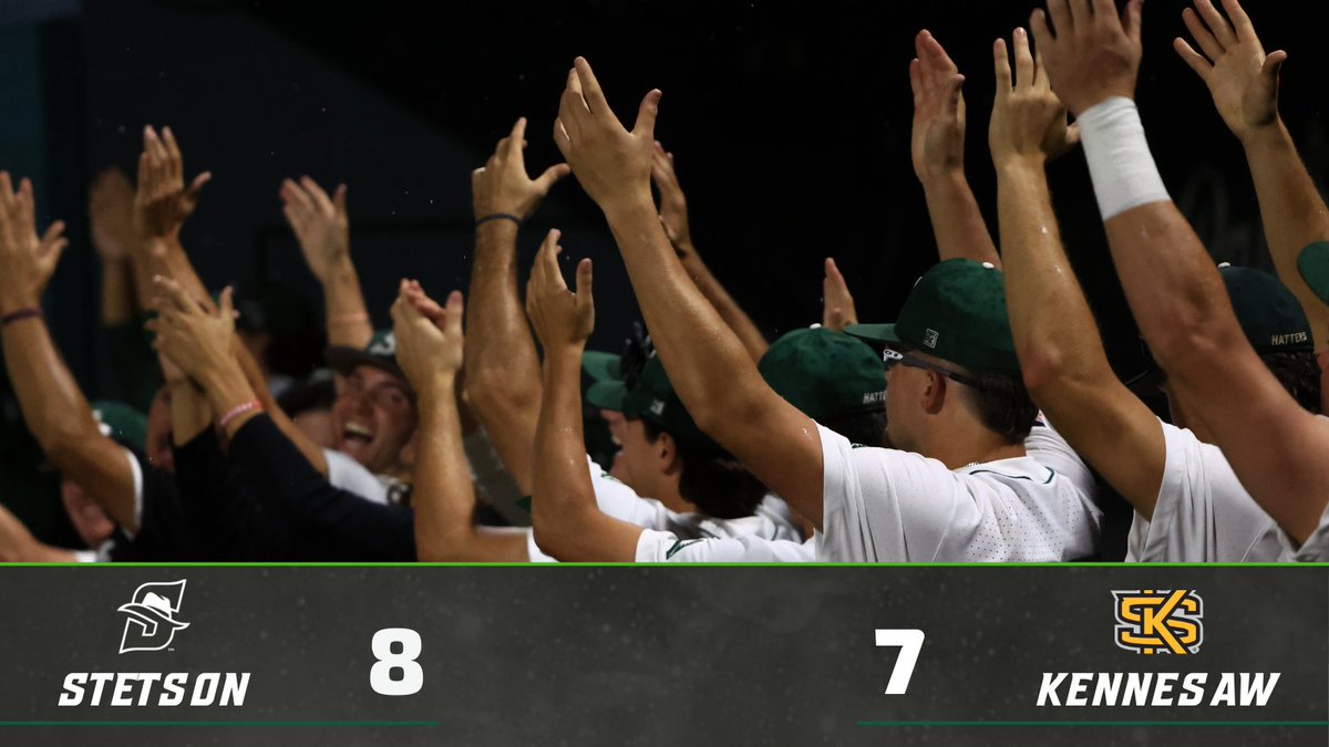 FINAL | HATTERS WIN Join us back at the MAC tomorrow @ 6:30 PM as the series against Kennesaw continues! #GoHatters | #OwnTheMAC
