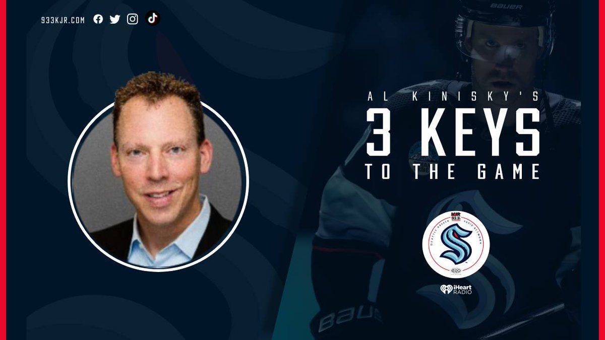 🔑🔑🔑🔑🔑🔑🔑🔑🔑 KEYS TO THE GAME! presented with @AlKinisky 🔑🔑🔑🔑🔑🔑🔑🔑🔑 1. Be ready for a push. 2. Get back to shooting the puck. 3. Defensemen joining the rushes. Listen: 933kjr.com/listen