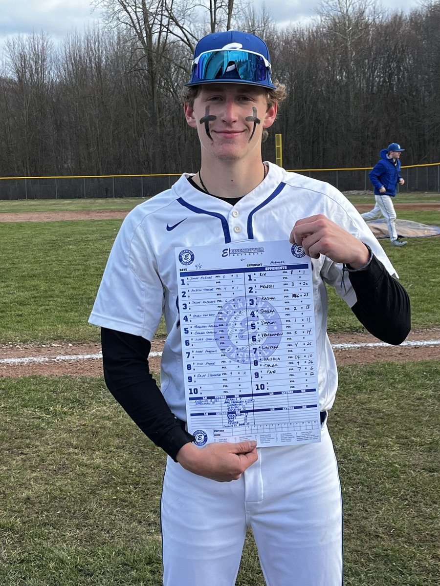 IKE’s Varsity Player of the Game is @CLandino4. Carson’s numbers for the day were 5I, 1H, 1R, 8 K’s in 70 pitches against Algonac in the 3-1 victory! Congratulations to Carson and all the Eagles on a huge win vs a top ranked team! GO IKE 🦅⚾️🦅⚾️ #3Teams1Goal1FAMILY