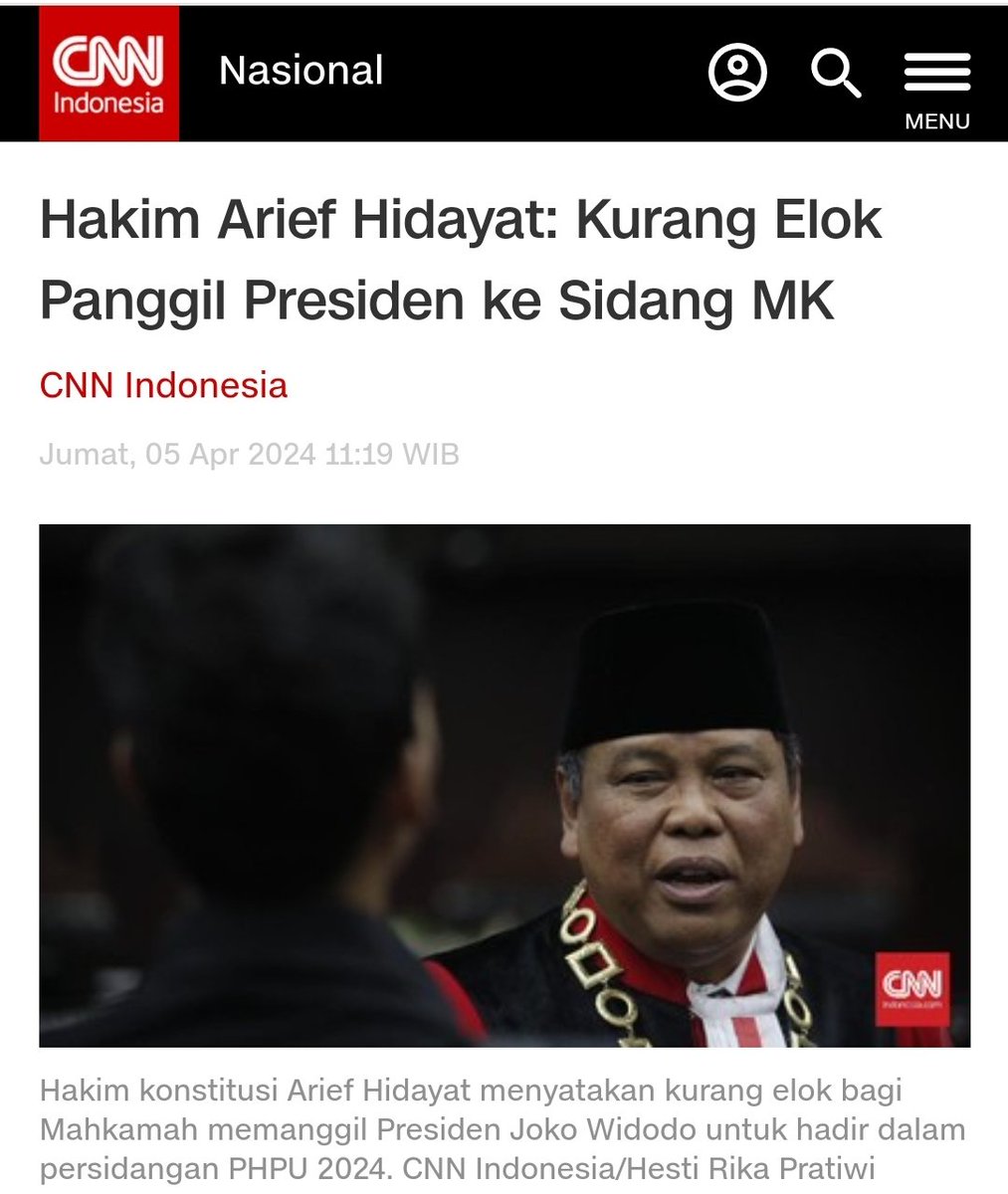 Berharap Sidang MK bukan drama atau dagelan belaka. Berharap benar-benar jujur dan adil.