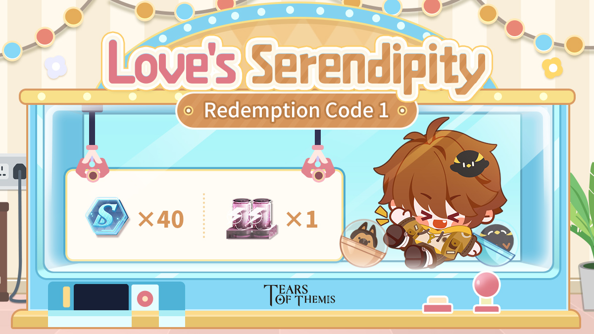 ✦ Love's Serendipity RC 1 ✦ The fortune machine begins to roll! Try your luck with Luke~ ✦ S-Chip ×40, Energy Drink Family Pack ×1 ✦ RC: NB6AGNHE2QB3 ✦ Valid Until: 2024/4/16 23:59 (UTC+9) ✦ Redeem at: hoyo.link/1e2cRBA6 #TearsOfThemis