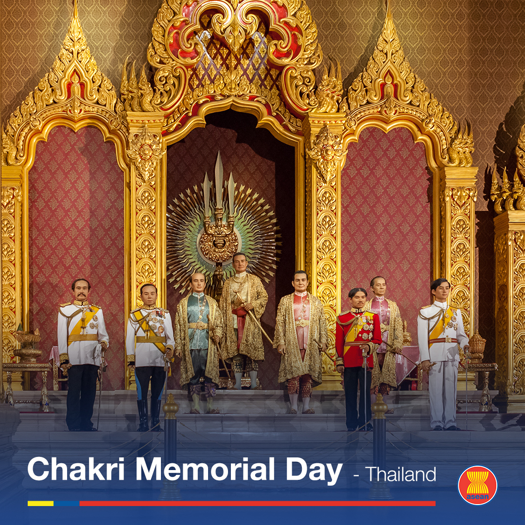 Today, our Thai friends celebrate the revered kings of Thailand and their enduring contributions to the nation’s welfare and stability. 

Let us honour the founding of the great Chakri Dynasty, which was established in 1782 by King Rama I.

#ASEANCulture