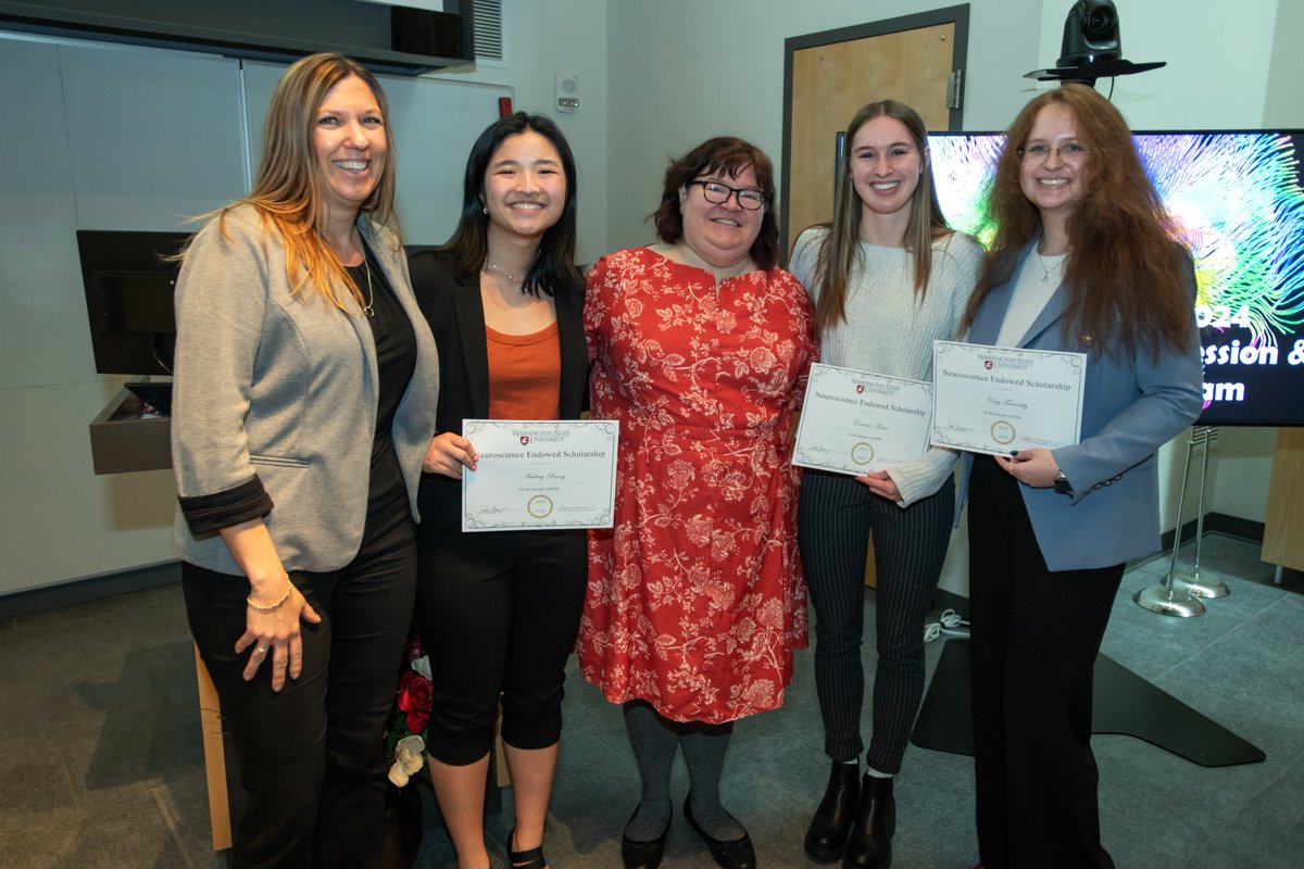 Tonight 29 students were recognized at the 2024 Neuroscience Poster Session & Recognition Program. The program recognizes #neuroscience students who have excelled academically at #WSUVetMed. The program also includes the awarding of prestigious internal scholarships. #GoCougs