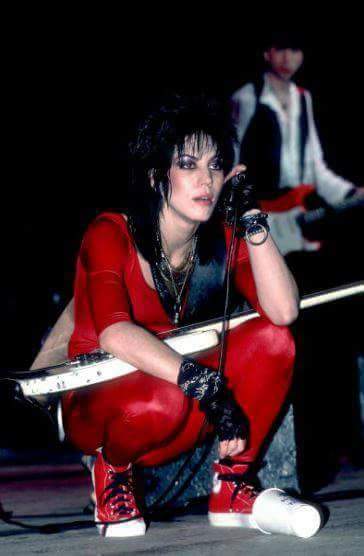 Joan Jett at the Holiday Star Theater, Chicago, Illinois, March 27, 1985.