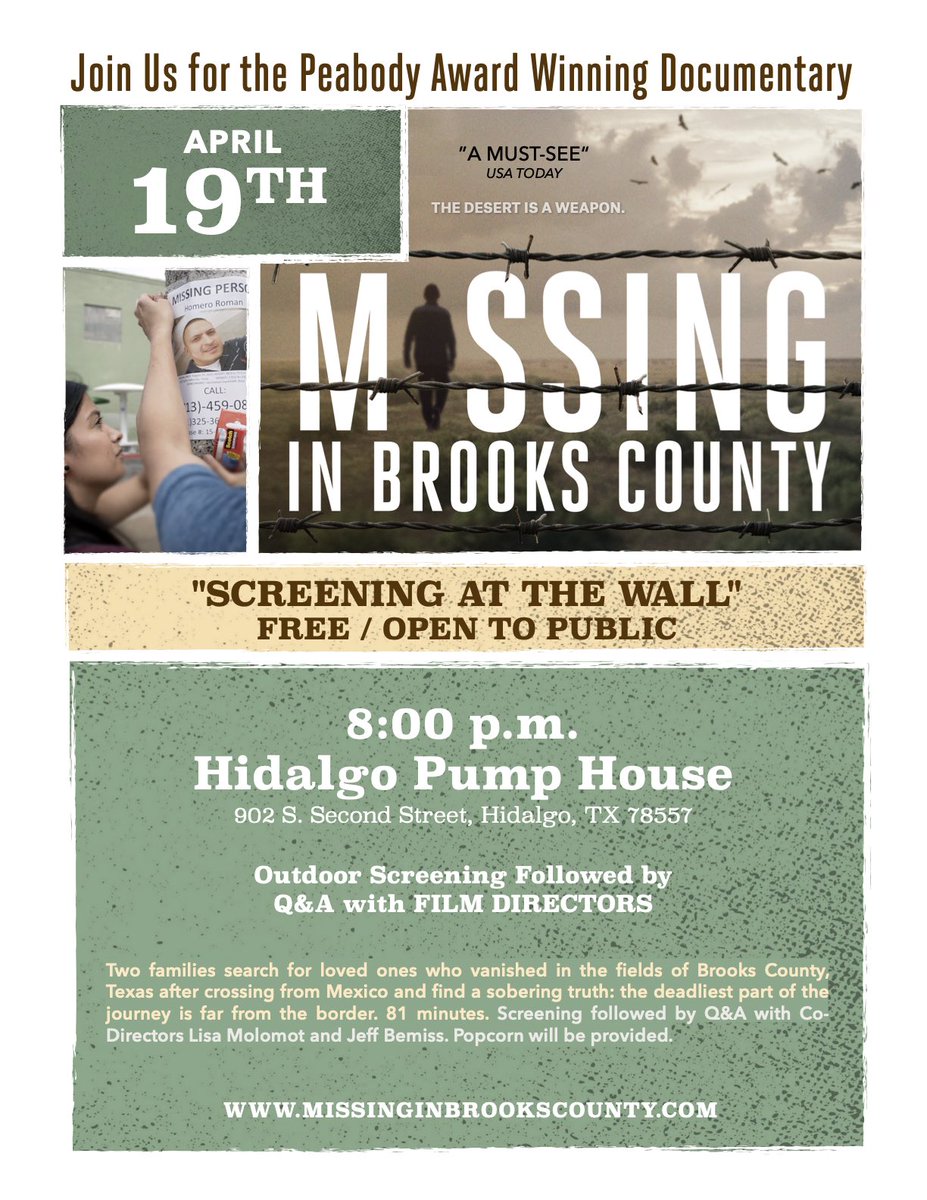 Our long awaited screening at the BORDER WALL is 2 weeks away! <a href="/TXCivilRights/">Texas Civil Rights Project</a> <a href="/TexasTribune/">Texas Tribune</a> <a href="/texas/">Texas</a> <a href="/TexasStandard/">Texas Standard (@texasstandard.bsky.social)</a>