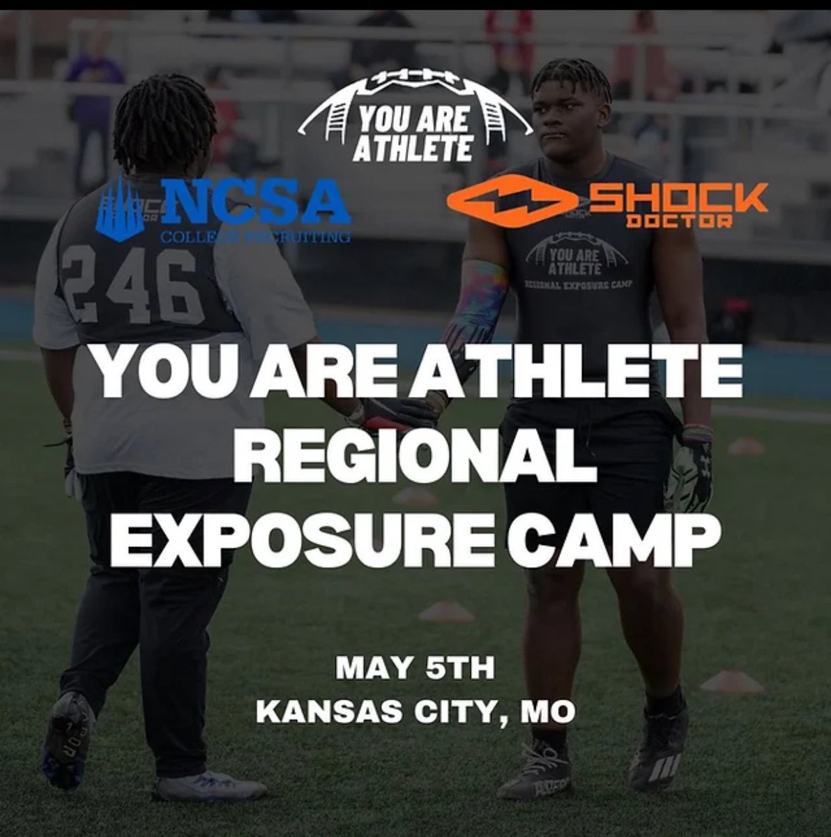 Thank you @ShockDoctor and @youareathlete for the invite! @wideouts @Houseofwideouts @PrepRedzoneNE @Rivals @JarylEllis @LNSFootball