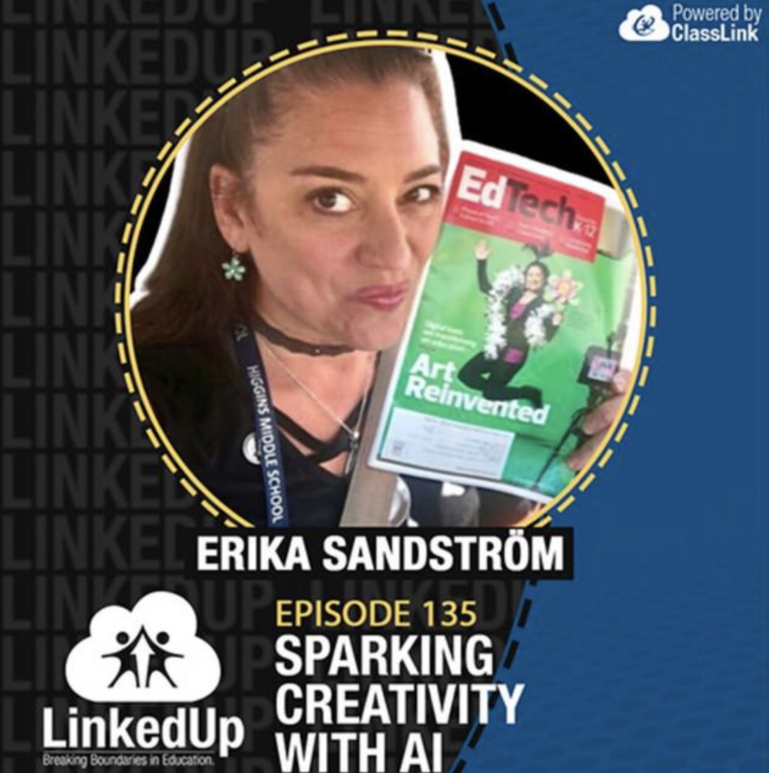 New Episode Alert!! @GreenScreenGal joins @JamieSaponaro and @techsavvysupt to dive into the intersection of creativity and AI for educators and what it means for the future of AI in education. She shares ways educators can harness AI to foster creativity and transform learning.