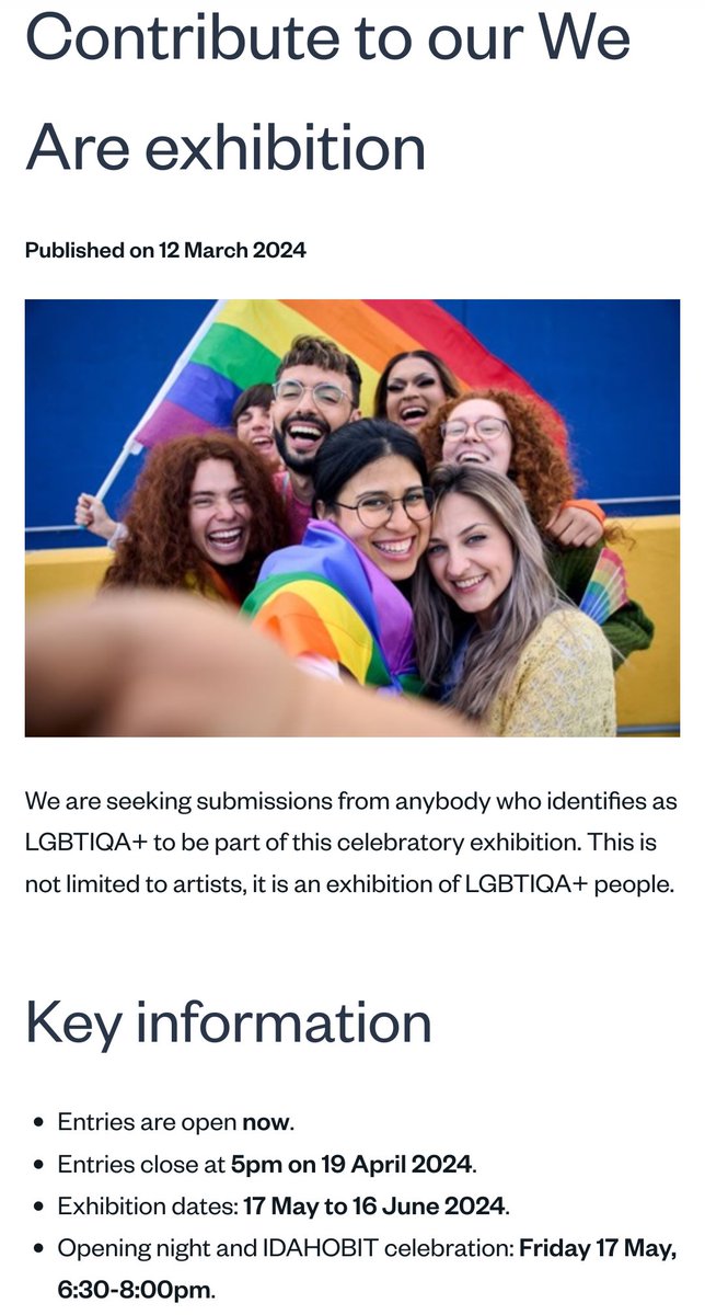 An art exhibition by @BanyuleCouncil is asking for contributions by the #LGBTQIA+ community - anyone who lives in Victoria can contribute, you don't need to be an 'artist'! banyule.vic.gov.au/News-items/Con…