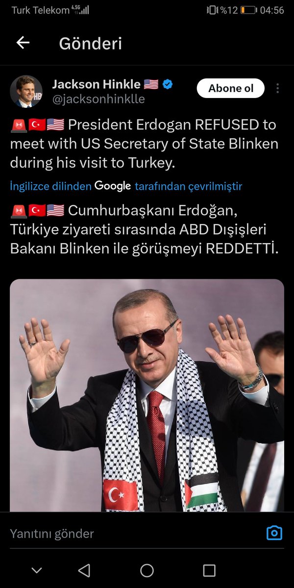 You are greatly mistaken. Erdoğan is the only person who could do what no one else had done to Israel's then prime minister at the Davos summit and say, 'Shimon Peres, you are a terrorist.' #Palestine #TerorristIsrael