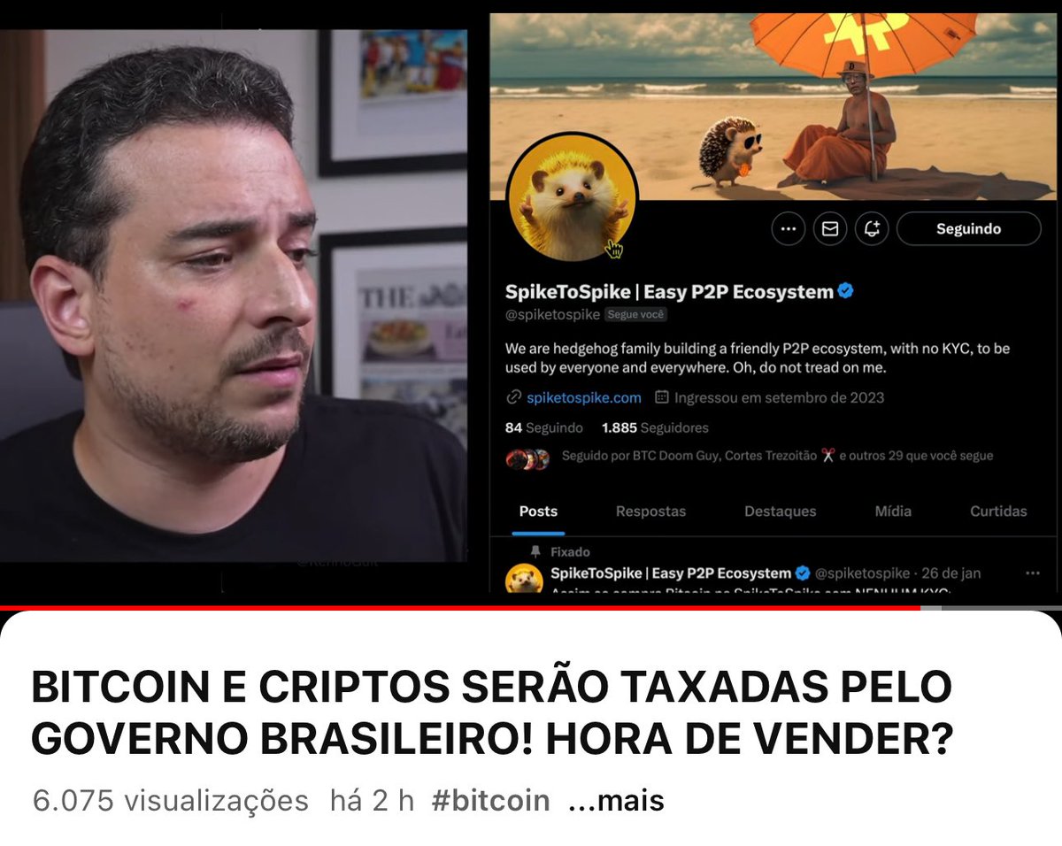 spiketospike's tweet photo. O 🦔 já estava assistindo aquele último vídeo antes de dormir do criptomaníacos e fui surpreendido no final do vídeo com isto!

Hey @RennoGuil , sabia que quem acompanha o canal pode ganhar 20% de desconto comprar sem KYC?

Vamos conversar! 
🦔💪🐍 https://t.co/T3l448dKAO