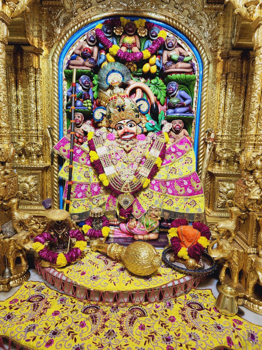 Aarti Darshan : 06-04-2024 Hello Devotees Jai Shri swaminarayanv Shringar Darshan of Shri kashtbhanjandev hanumanji Maharaj Salangpur dham. salangpurhanumanji.org #salamgpurdham #darshan #hinduism #festival #ram 🚩 જય શ્રી કષ્ટભંજન દેવ 🚩 🚩 જય શ્રી રામ🚩