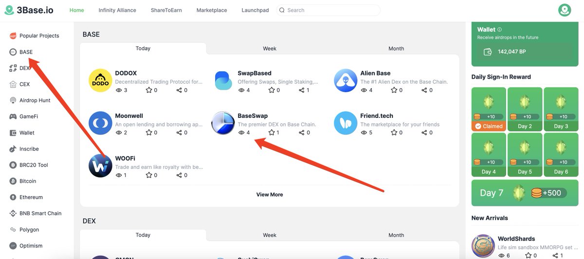 🎉 SwapBased Now on @3base_io 🔎 Find @swap_based under 'Base' on 3Base 🔗 Offering Swaps, Single Staking, Bridging, Perpetuals and Concentrated Liquidity all in one place 🚀 SwapBased: Decentralized liquidity, fair prices, limitless possibilities. 🛫 3base.io/app/swapbased-…