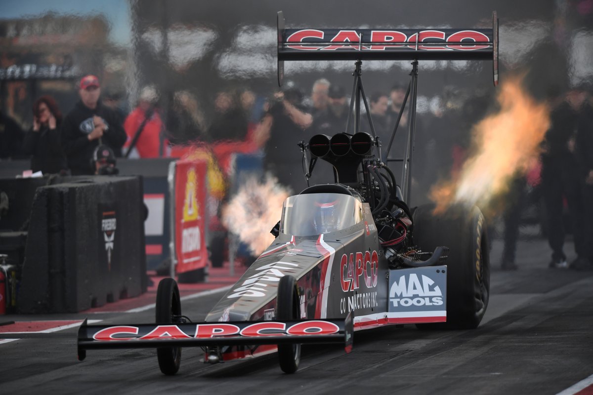 A 3.678 at 336.23 mph sends @SteveTorrence straight to the top in Q1 at the #ArizonaNats!