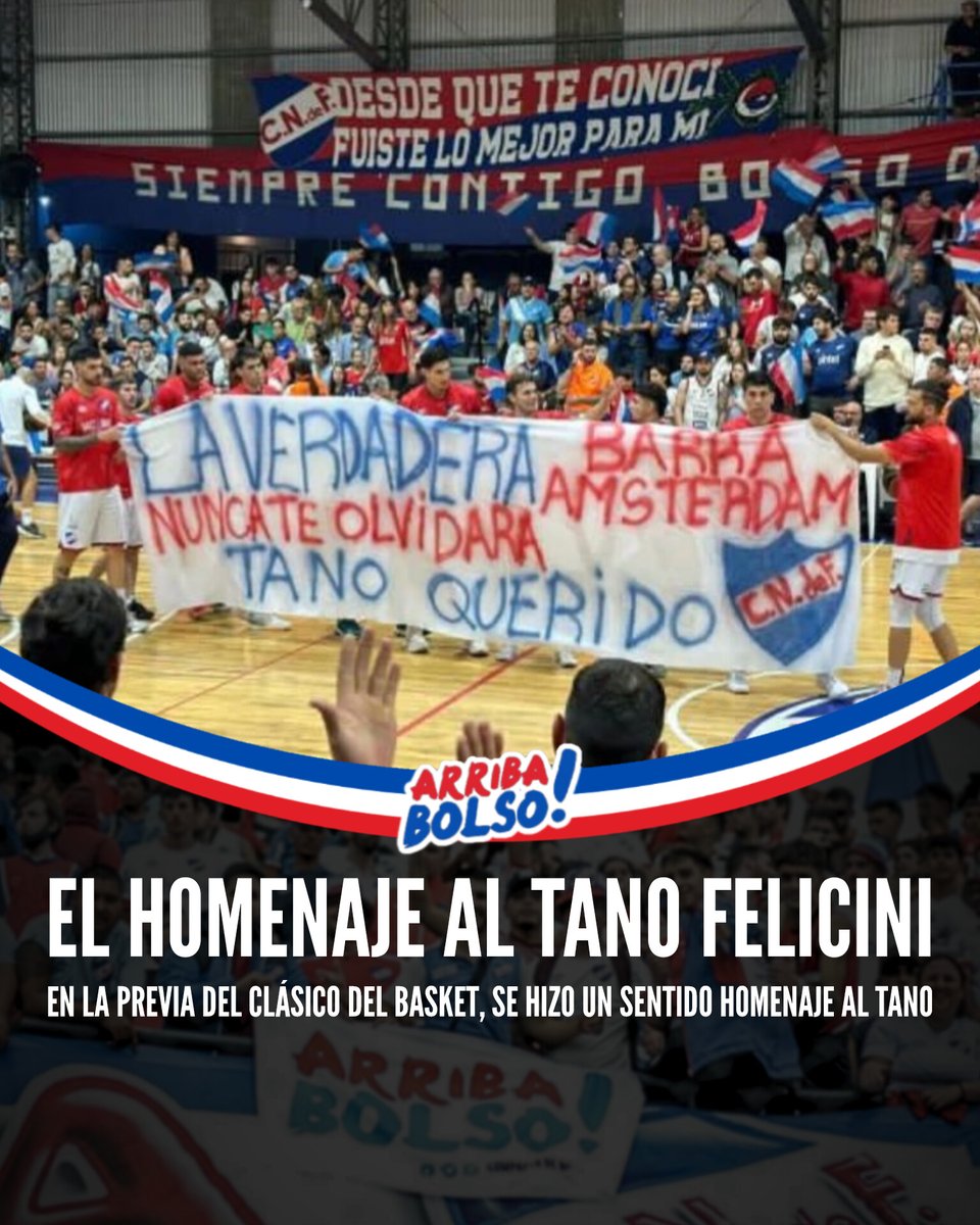 #GRACIASTANO 💪🏽

EL HOMENAJE DE LA HINCHADA DE NACIONAL EN EL GRAN PARQUE CENTRAL AL Tano Felicini

#ArribaBolsok 
#entodaspartes