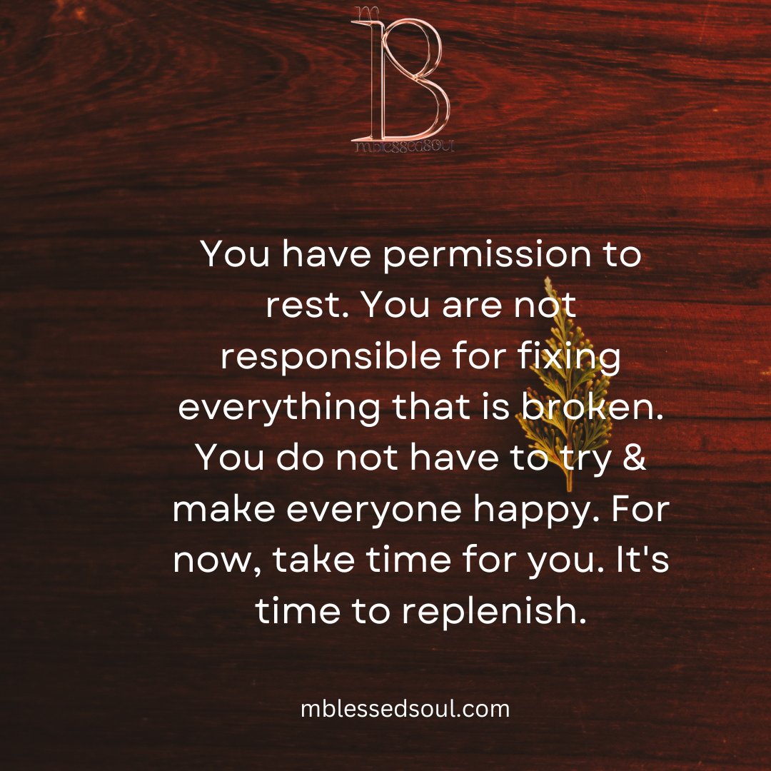 palakpancholi5's tweet image. You have permission to rest. You are not responsible for fixing everything that is broken. You do not have to try &amp;amp; make everyone happy..
.
.
#taketimeforyourself #selfreminder #selfhealing #takerest #selfcarethread #selfcarejourney #mblessedsoul