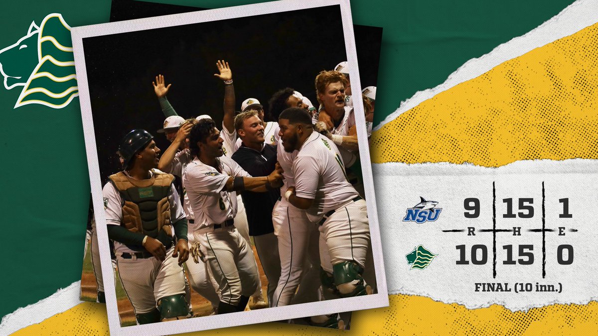 You just had to be there!! Caleb Adams walks-off #7 @saintleobase with a homer in extra innings versus Nova Southeastern!! Luke Lashutka posted a career-high 11 strikeouts Callen Moss launched a three-run jack in the 5th 🔗bit.ly/4cOTPs7 #GOLIONS 🦁 | #SAINTLEO1PRIDE
