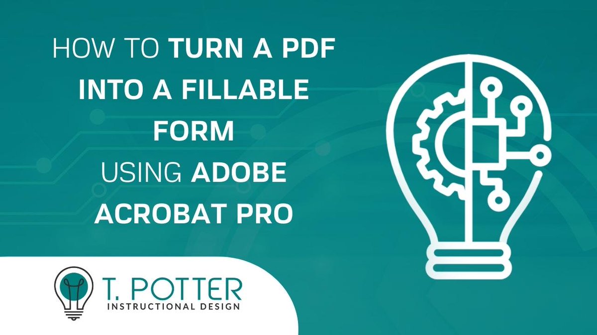 AITeacherNet's tweet image. Want to go digital with your PDF forms? Join us for step-by-step guide on how to turn a pdf into a fillable form using Adobe Acrobat Pro. Tutorial here:
youtu.be/dte-fXhxkEM
#adobeacrobat #adobetutorial #adobetutorials #accessibilitymatters #accessibility #pdfaccessibility