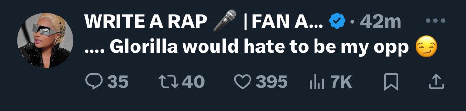 stancultre's tweet image. Popular barb/stan page #writearap with a message for #Glorilla !! 
Whose side are you on? 
@WriteARapSis