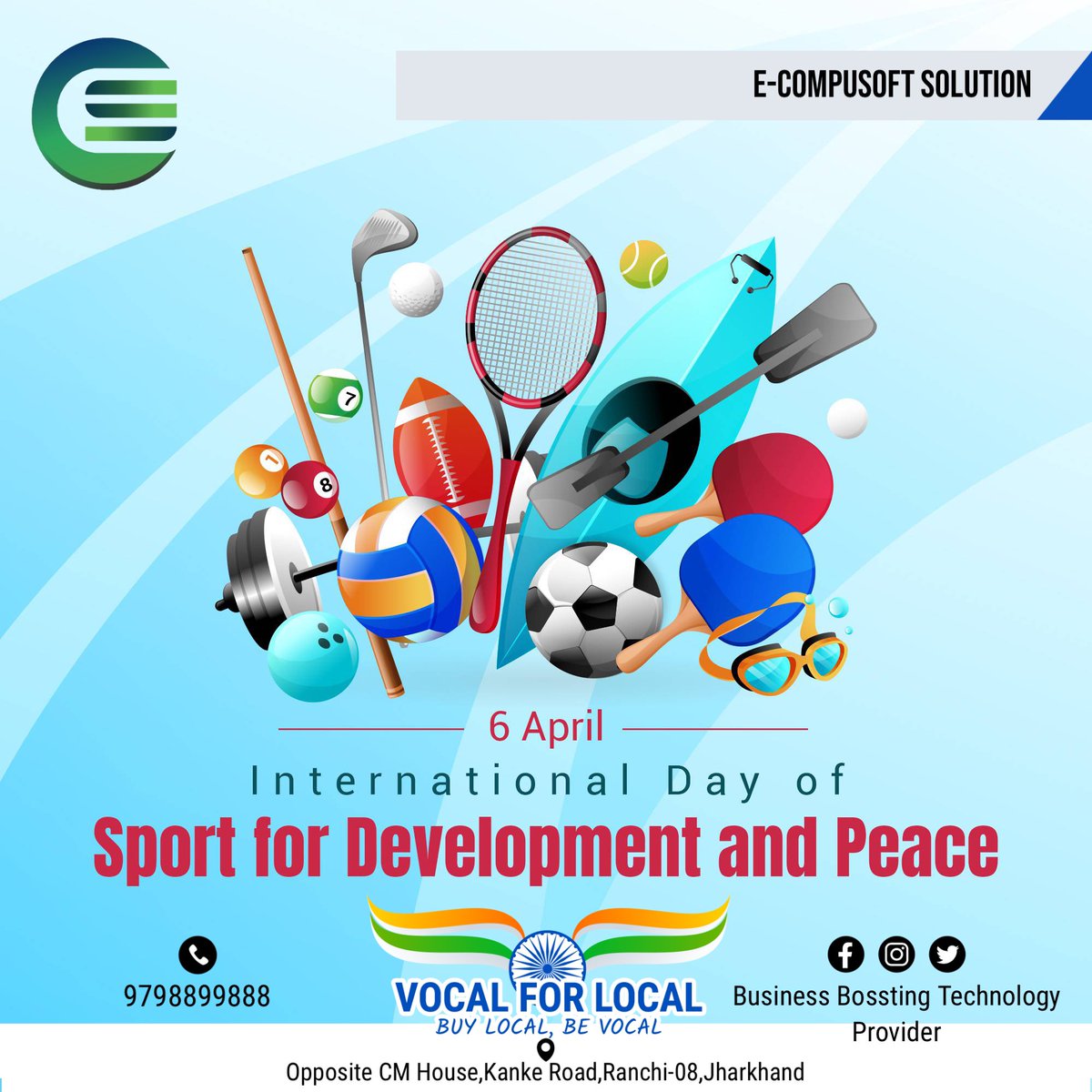 'Happy International Day of Sport for Development and Peace! 🌍🏆 Let's celebrate the power of sports in promoting unity, inclusion, and peace worldwide. Together, let's harness the spirit of sports to build a better future for all. #IDSDP #SportForPeace' @fjcci