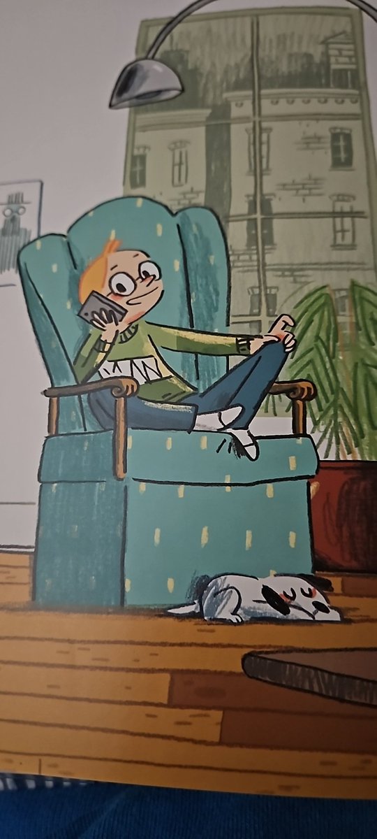 SweetRobin110's tweet photo. The character illustrations in Hanukkah Upside Down are sensational and absolutely capture the tween vibe! 🎨 @omer_hoffmann 🖊 Elissa Brent Weissman #kidlitart #rizz @ABRAMSbooks #CartoonArt #picturebooks https://t.co/MI3xPWxDq4