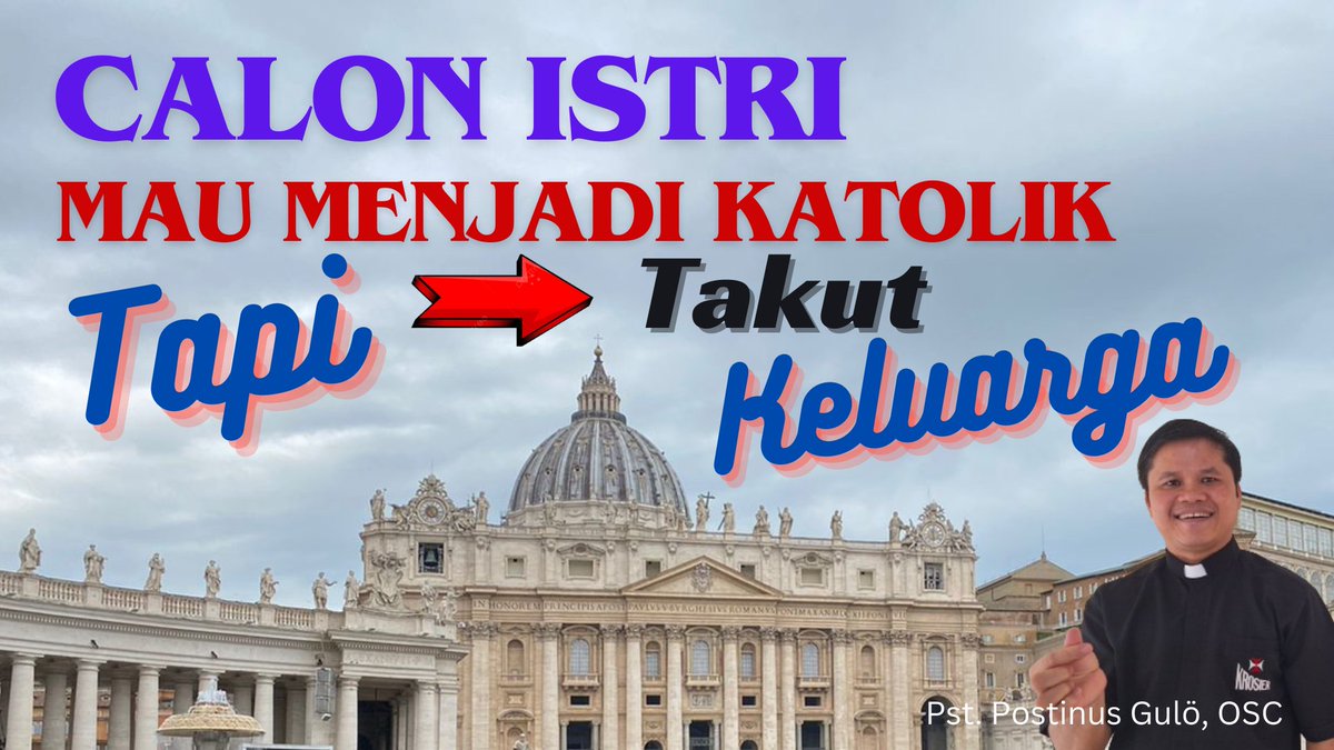 Calon Istri Non Katolik Mau Menjadi Katolik Tapi Takut Keluarga, Bagaima... youtu.be/QjlPmQQ_hck?si… lewat @YouTube