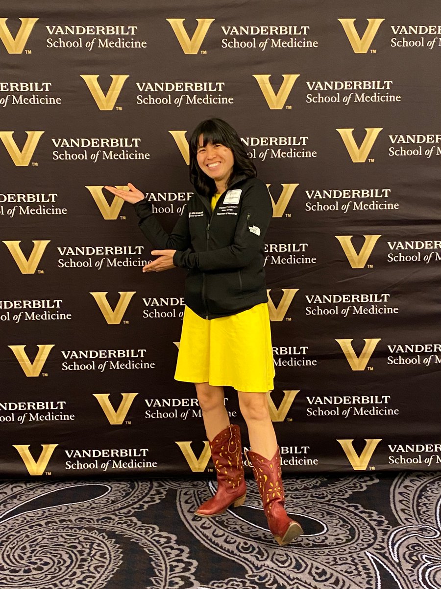 acostalmd's tweet photo. Second look weekend @VUmedicine included double takes: does Dr. Acosta have BANGS now? @jbangssalon helped me brave my q10years fringe foray to get gussied up for @VUMCneurology @AANmember #AANAM this #cowboybootFriday https://t.co/S9AwYLS6hl