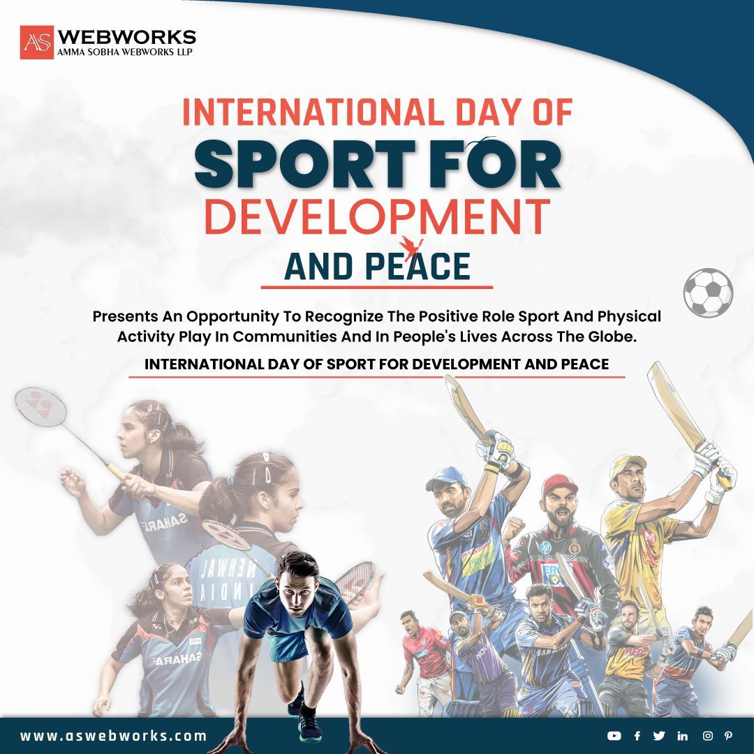 Celebrating the power of sports on the International Day of Sport for Development and Peace! Join the global movement for unity, resilience, and positive change through the spirit of sports. 
#SportForPeace #GlobalUnity #PlayForChange #PlayForAPurpose #SportForPeace #GlobalUnity