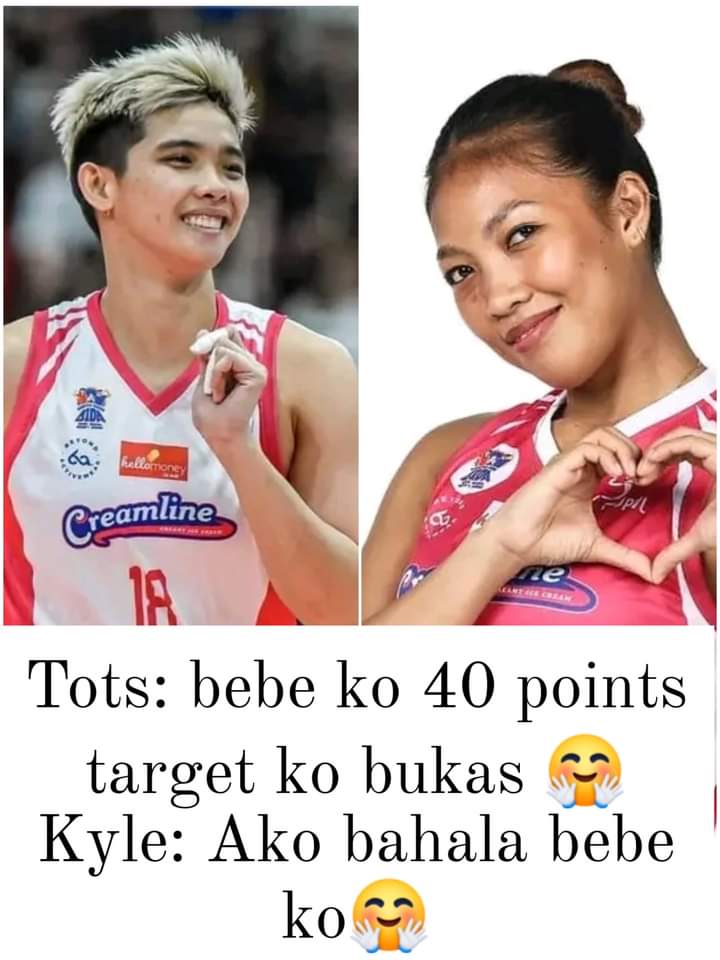 Goodluck! Creamline Cool Smasher vs  Petrogazz Angel😂✌️

#pvl2024 #pvlallfilipinoconference #volleyball #volleyballplayer #volleyballlovers #Petrogazz #CreamlineCoolSmashers 
#totscarlos #KyleNegrito