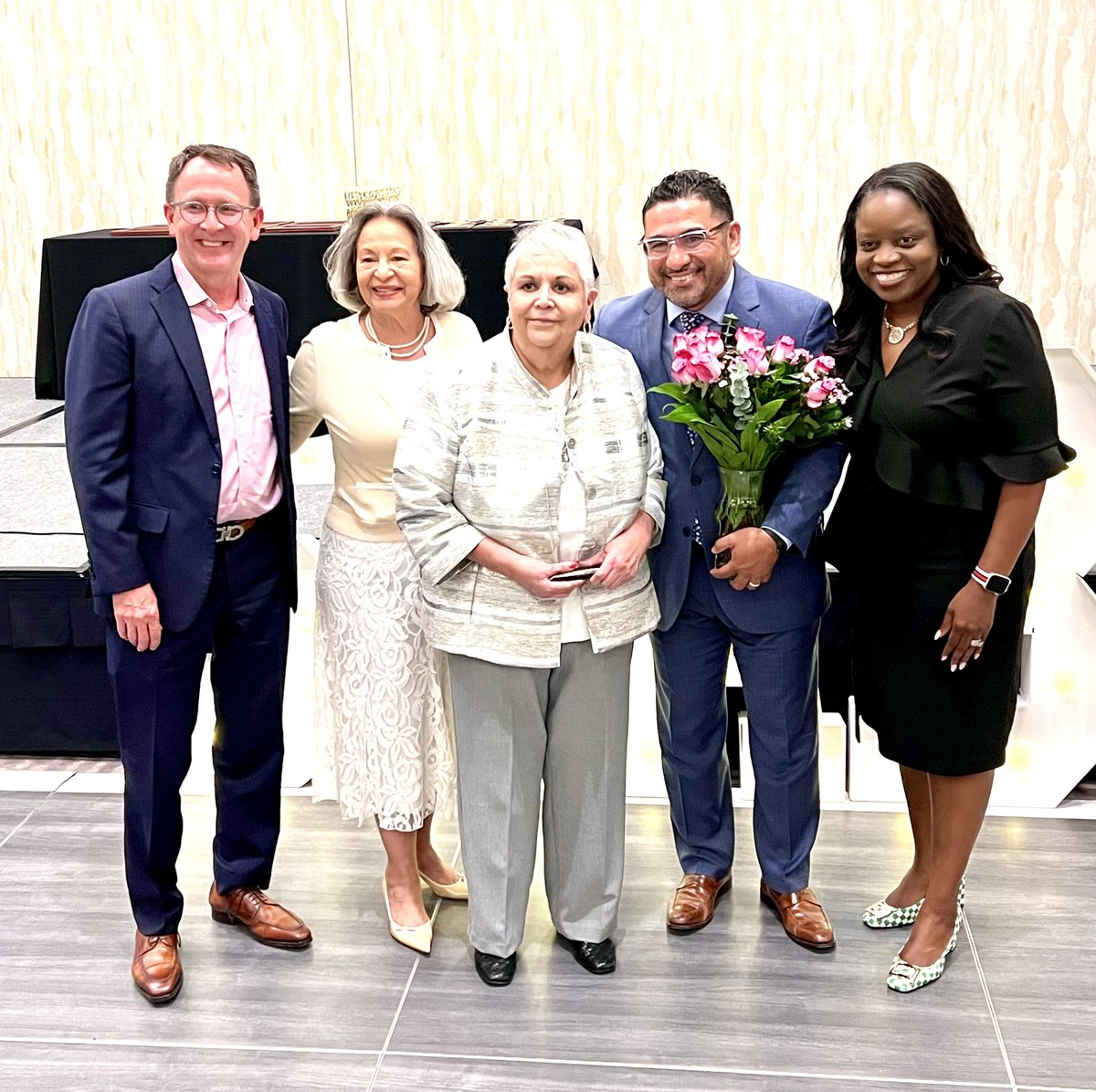 Thank you @SHABE_bilESL for celebrating an education icon and champion of public education our #myAldine Trustee and school namesake @RoseAvalos1 with the Diana Marion Award!