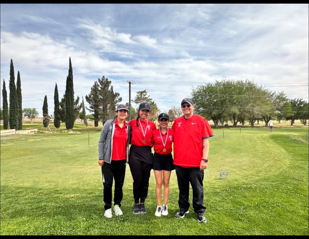 Congratulations to Regional Girls Golf qualifiers Judith Olivas and Madisyn McMillan.@RCadena2001LTD @Coach_Veliz @YISDAthletics1