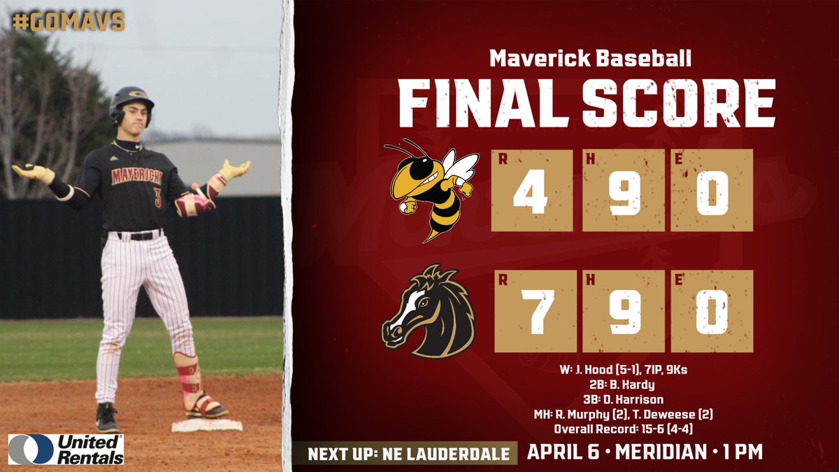 Mavericks finish off district play with a win over Starkville tonight! Next up is Northeast Lauderdale tomorrow (4/5) in Meridian. Game time is 1PM. #GoMavs