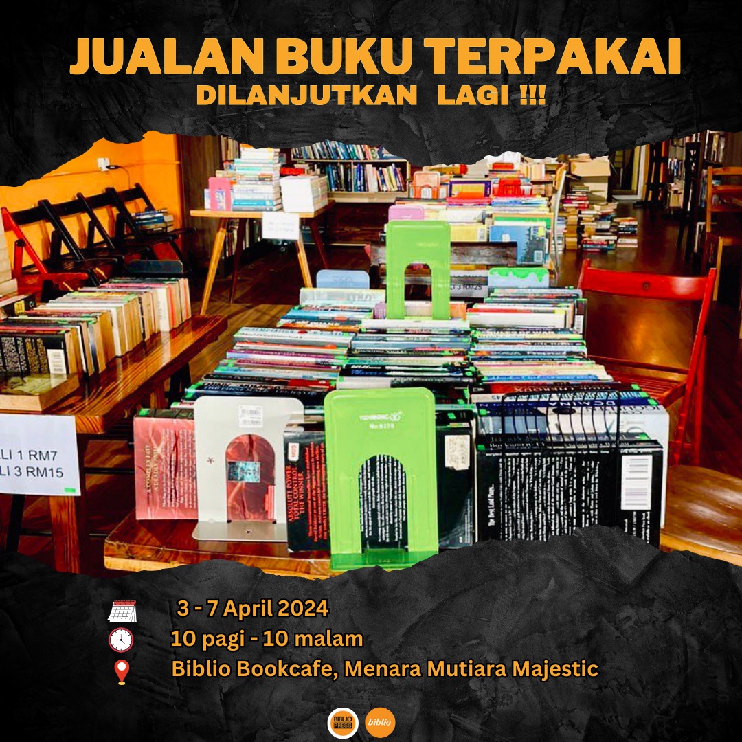 Kepada yang masih belum balik kampung, namun rindu 'jalan-jalan' di kedai buku. 

Anda sentiasa dijemput ke sini ya! Maaf ada sedikit perubahan masa sehingga 5pm sahaja. 

Terima kasih!