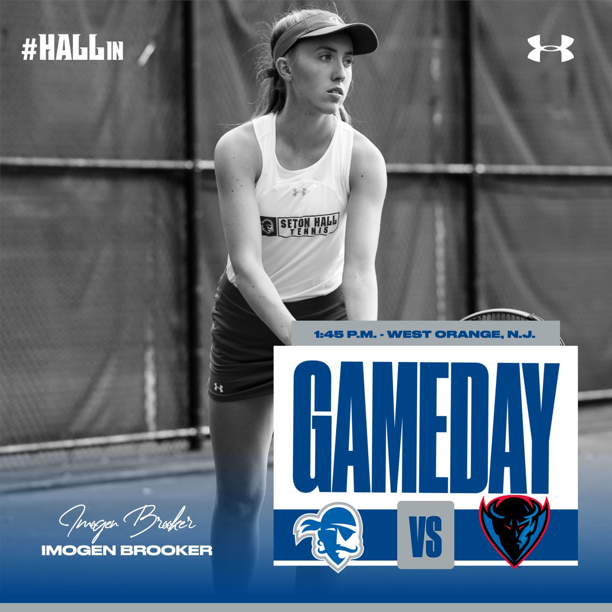 Looking to rebound today in our final home match of the season! We're playing at Seton Hall Prep today. #HALLin